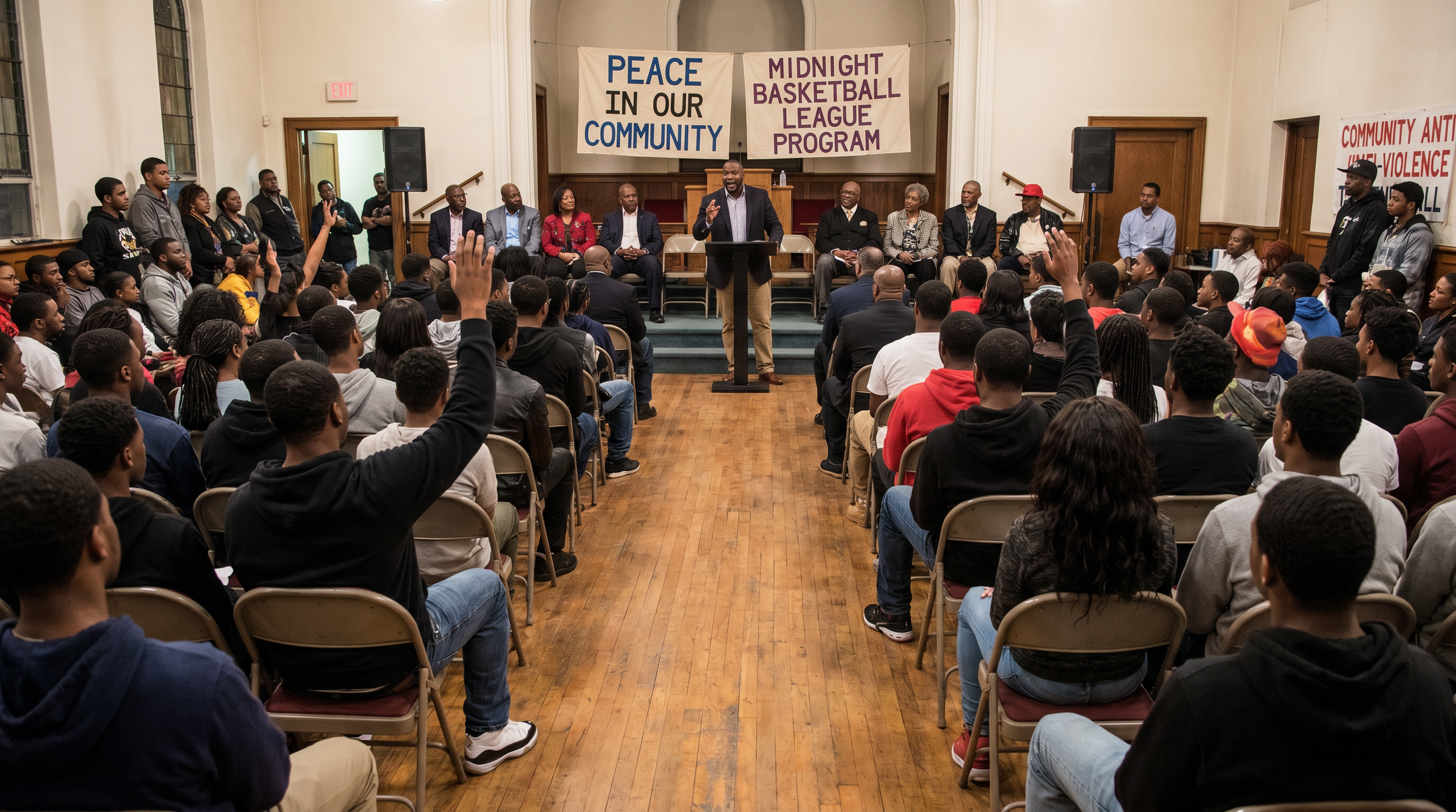 Antioch chapter community anti-violence program event
